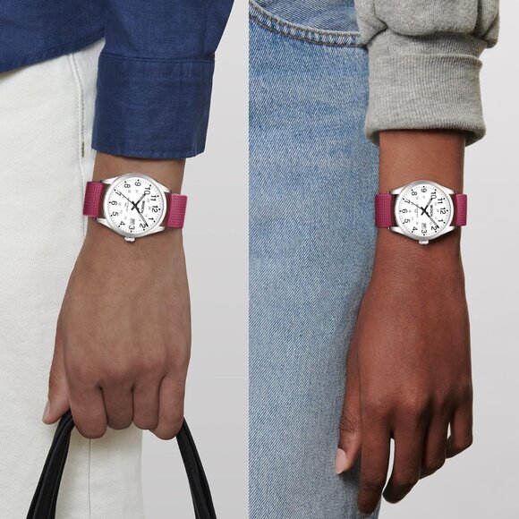 silver White Purple Watches for Men Women Military Time Glowing Easy to Read - Picture 5 of 8